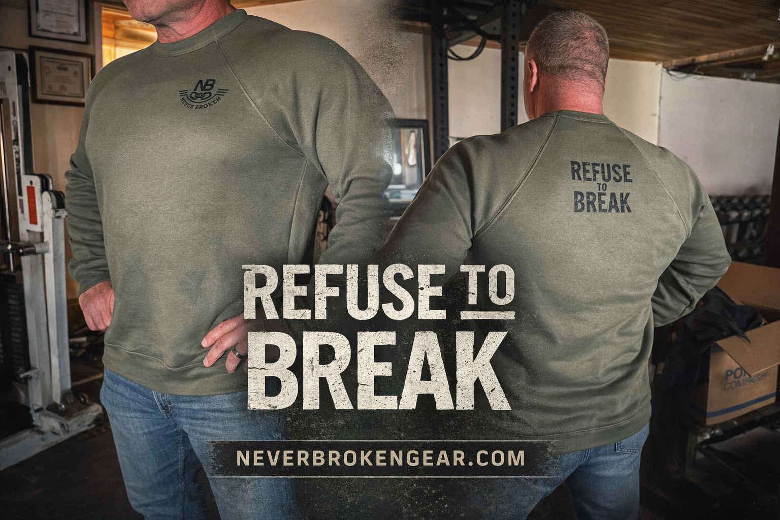 Refuse to Break Crewneck Sweatshirt